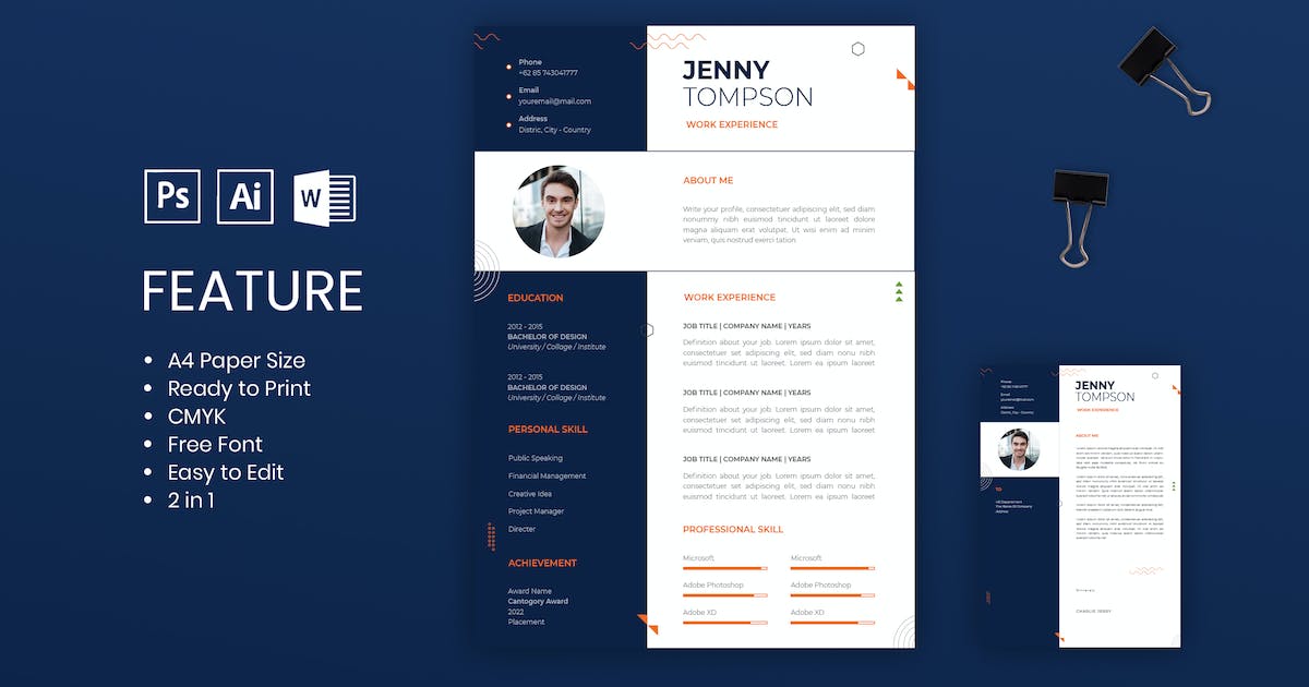 Crea un currículum profesional gratis utilizando HTML y CSS 【Descargar ...