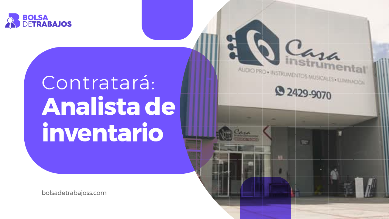 Casa Instrumental Contratara Analista de inventario