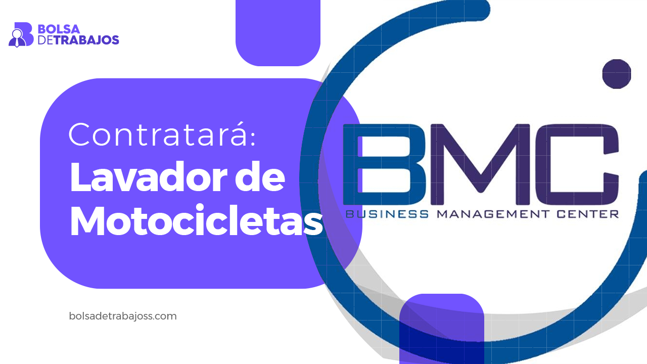 BMC Groups Contratará Lavador de Motocicletas